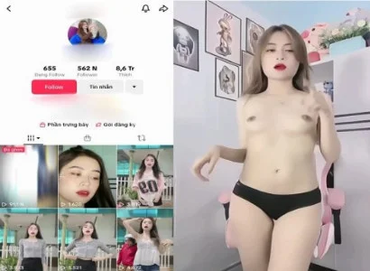 Đêm với em Tiktoker da trắng thân hình cực ngon